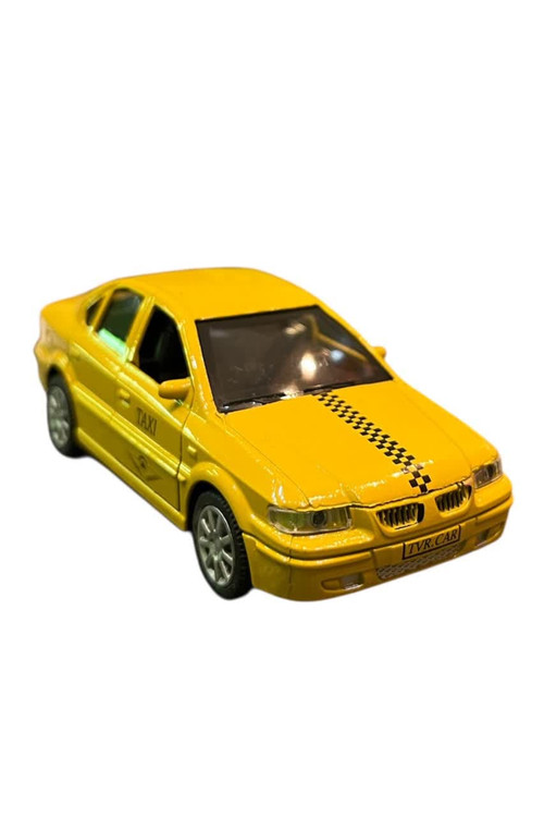 ماشین فلزی سمند تاکسی زرد