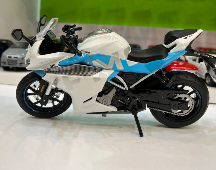 ماکت موتور فلزی سی اف 250 SR مقیاس 1:12 چراغدار با جعبه